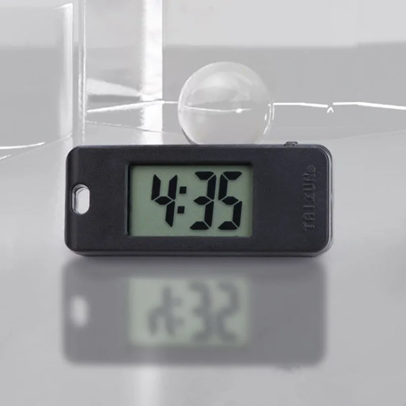 Студенческие часы-брелок, цифровые электронные часы, карманные часы с бесшумным тестированием, стеклянные карманные часы с высокой светопроницаемостью