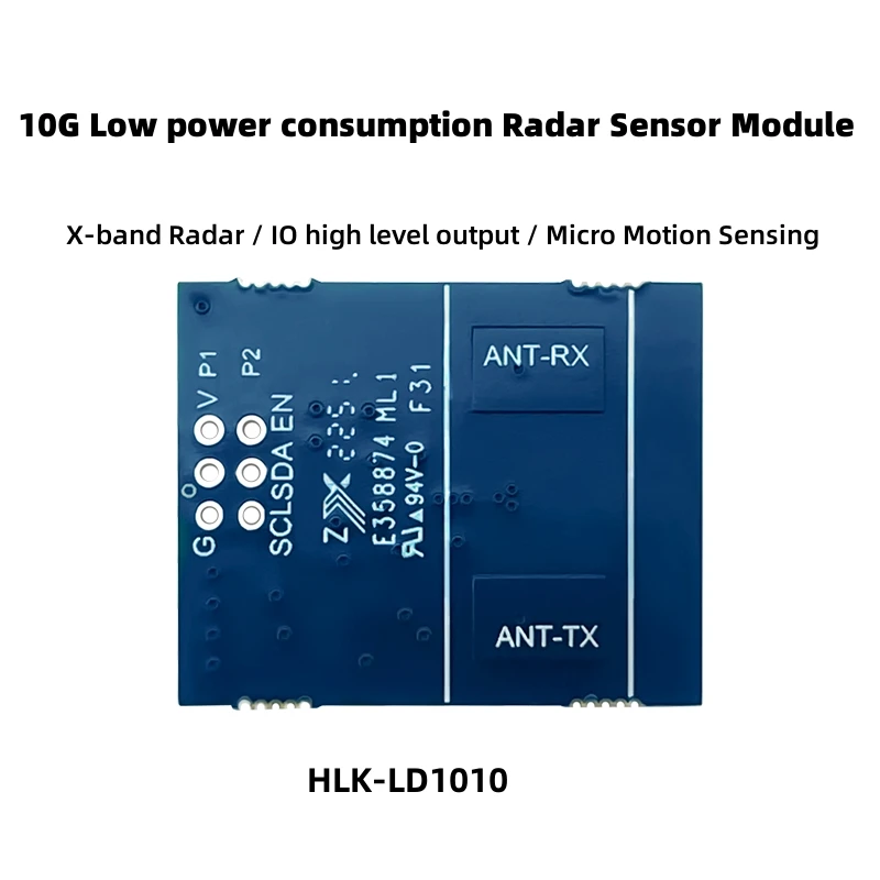 5шт бесплатная доставка hi-link 10G микроволновый маломощный радарный датчик модуль LD1010 micro motion sensing smart sensor