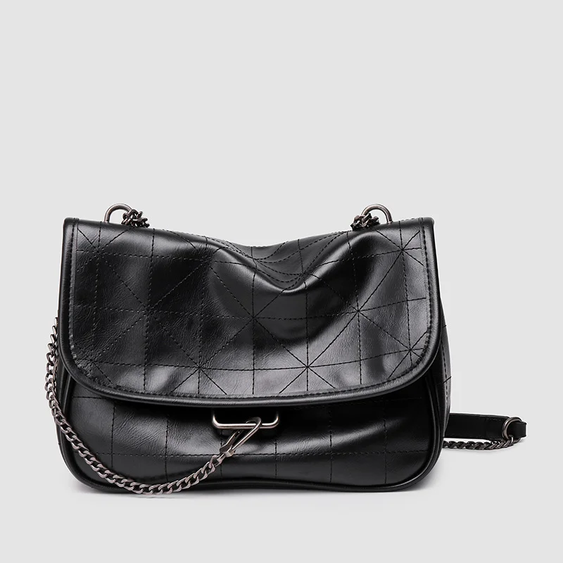 Винтажные квадратные сумки через плечо из искусственной кожи в стиле панк, женская дизайнерская сумка с клапаном, трендовая женская сумка для подмышек