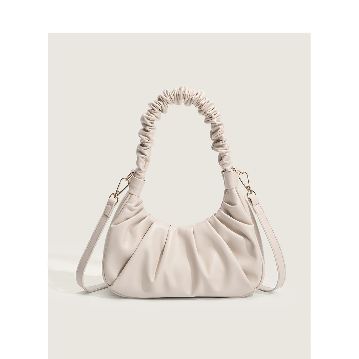 Модная женская сумка из мягкой кожи, сумка-слинг, сумка-облако в корейском стиле, сумка подмышками, винтажная сумка-хобо, модная плиссированная искусственная кожа